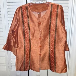 Thai Embroidered Top Women's size 46 NEW